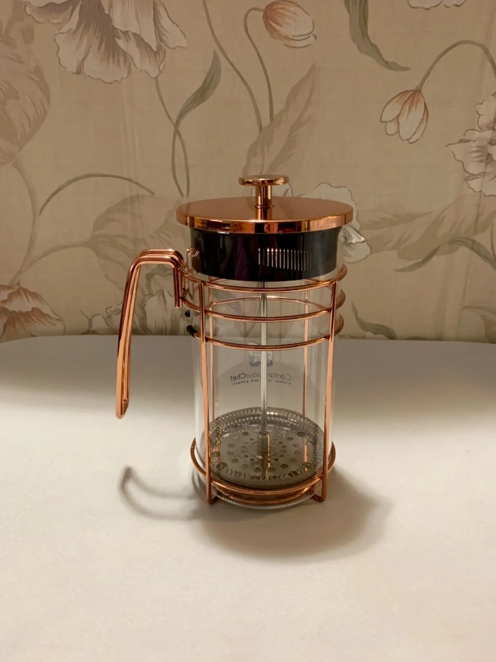 Cantankerous Chef Rose Gold / Copper Tone Caged French Press 32oz / 1000ml